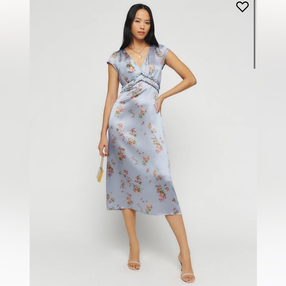 BNWT Reformation Kaye 100% silk dress size 6, small